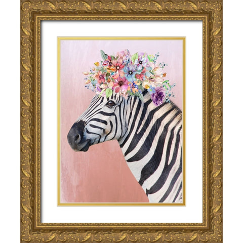 Ebony And Ivory Princess Gold Ornate Wood Framed Art Print with Double Matting by Prime, Marcus