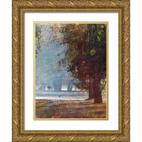 Fall Stroll 1 Gold Ornate Wood Framed Art Print with Double Matting by Prime, Marcus