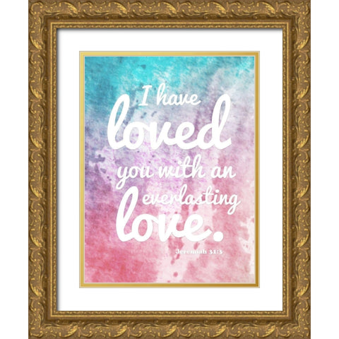 Everlasting Love Gold Ornate Wood Framed Art Print with Double Matting by Prime, Marcus