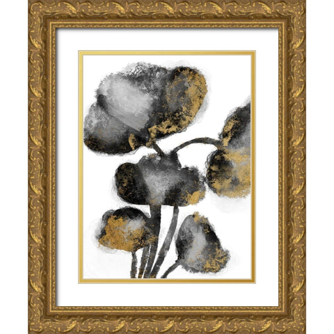 Gold Tainted Burst 1 Gold Ornate Wood Framed Art Print with Double Matting by Prime, Marcus