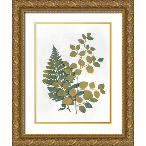 Silhouetted Vegetation 1 Gold Ornate Wood Framed Art Print with Double Matting by Prime, Marcus
