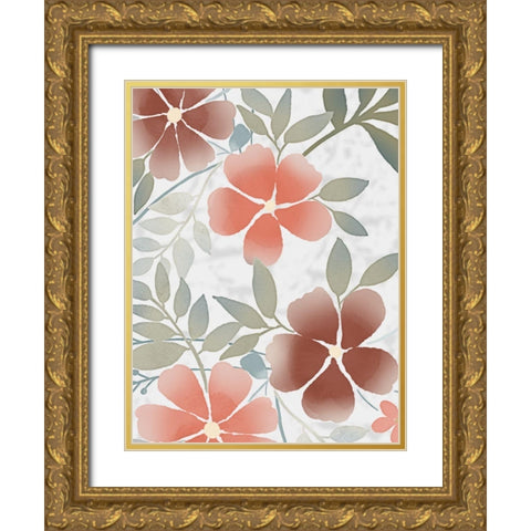 Fall Blossoms 2 Gold Ornate Wood Framed Art Print with Double Matting by Prime, Marcus