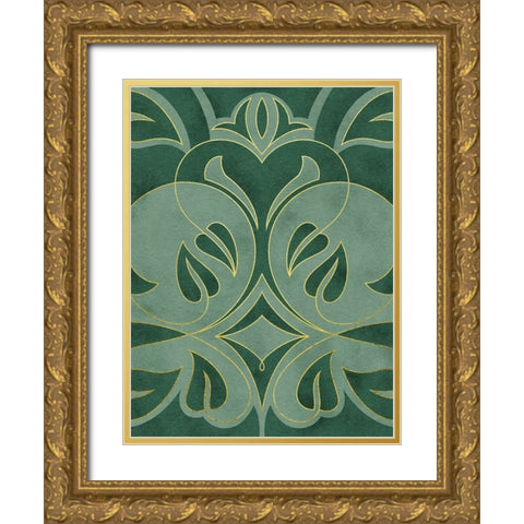 Intertwined Vines 1 Gold Ornate Wood Framed Art Print with Double Matting by Prime, Marcus