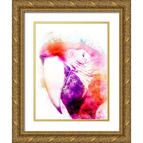 Marvelous Macaw 2 Gold Ornate Wood Framed Art Print with Double Matting by Prime, Marcus