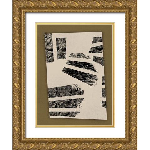 Absentminded Abstraction Gold Ornate Wood Framed Art Print with Double Matting by Prime, Marcus