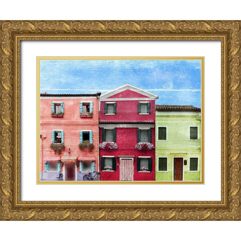 Vibrant Homes 3 Gold Ornate Wood Framed Art Print with Double Matting by Prime, Marcus