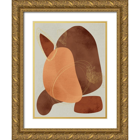 Rotating Sorrow Gold Ornate Wood Framed Art Print with Double Matting by Prime, Marcus