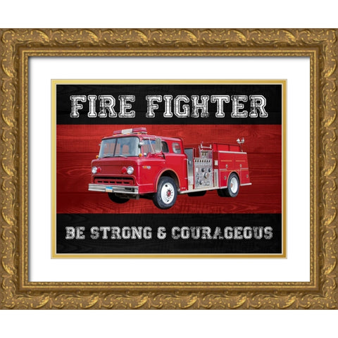 Peoples Hero 1 V2 Gold Ornate Wood Framed Art Print with Double Matting by Prime, Marcus