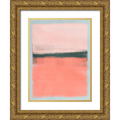 Blush Burst 1 Gold Ornate Wood Framed Art Print with Double Matting by Prime, Marcus