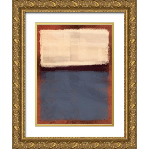 Abstract Burst Gold Ornate Wood Framed Art Print with Double Matting by Prime, Marcus