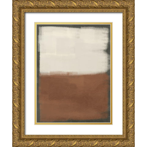 Abstract Burst 2 Gold Ornate Wood Framed Art Print with Double Matting by Prime, Marcus