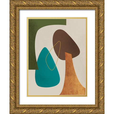 Industrial Modern Surfaces 2 Gold Ornate Wood Framed Art Print with Double Matting by Prime, Marcus