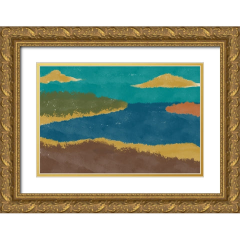 Modern Sights Gold Ornate Wood Framed Art Print with Double Matting by Prime, Marcus