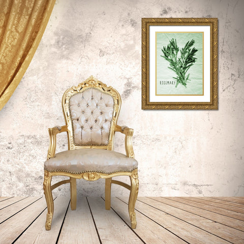 Rosemary Paper Scraps Gold Ornate Wood Framed Art Print with Double Matting by Prime, Marcus