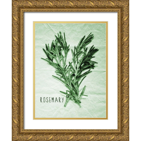 Rosemary Paper Scraps Gold Ornate Wood Framed Art Print with Double Matting by Prime, Marcus