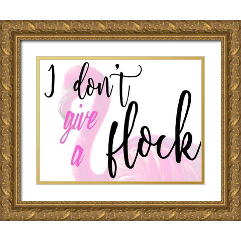 Flock Flockity Flock Gold Ornate Wood Framed Art Print with Double Matting by Prime, Marcus