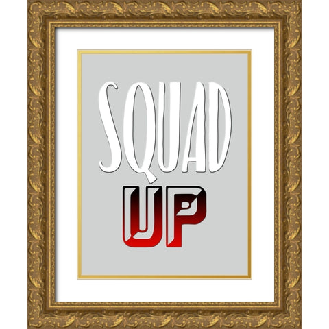 Squad Up Gold Ornate Wood Framed Art Print with Double Matting by Prime, Marcus