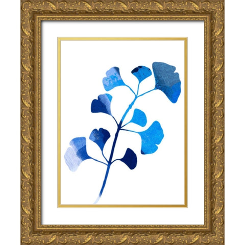 Ginko Paint Gold Ornate Wood Framed Art Print with Double Matting by Prime, Marcus