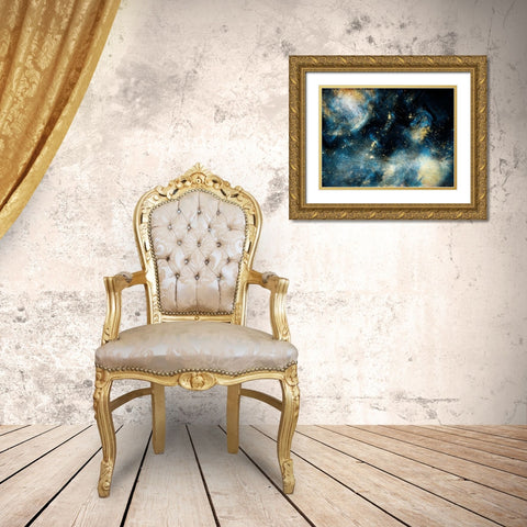 Golden Deeps Gold Ornate Wood Framed Art Print with Double Matting by Prime, Marcus