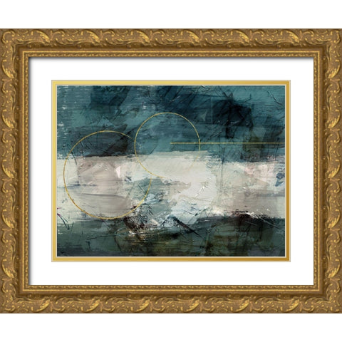 Flaring Gold Gold Ornate Wood Framed Art Print with Double Matting by Prime, Marcus