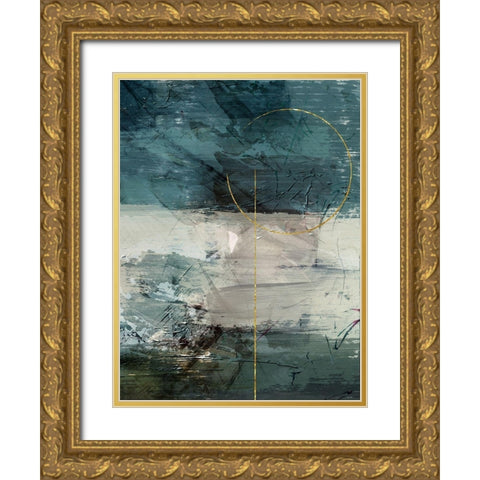Gold Flared 2 Gold Ornate Wood Framed Art Print with Double Matting by Prime, Marcus