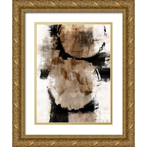 Painted Distressed 1 Gold Ornate Wood Framed Art Print with Double Matting by Prime, Marcus