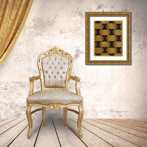 Bogolan Tradition 5 Gold Ornate Wood Framed Art Print with Double Matting by Prime, Marcus