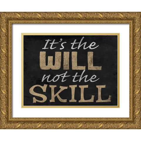 Will Skill Gold Ornate Wood Framed Art Print with Double Matting by Prime, Marcus