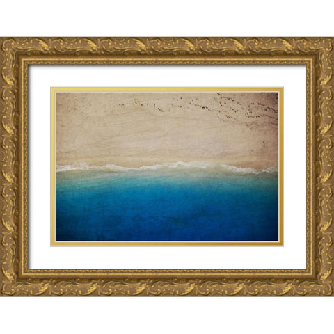 Beach Escape 1 Gold Ornate Wood Framed Art Print with Double Matting by Prime, Marcus