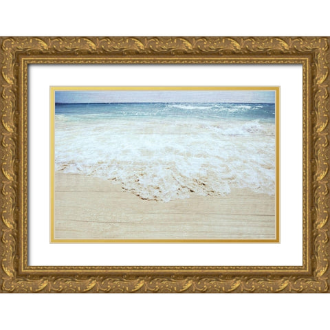 Rushing Waves Gold Ornate Wood Framed Art Print with Double Matting by Prime, Marcus
