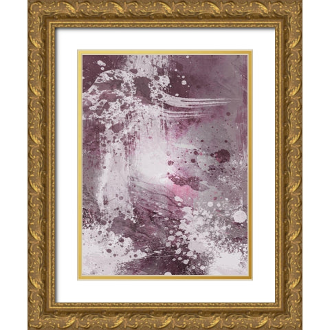 Plum Explosion 1 Gold Ornate Wood Framed Art Print with Double Matting by Prime, Marcus