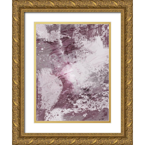 Plum Explosion 2 Gold Ornate Wood Framed Art Print with Double Matting by Prime, Marcus