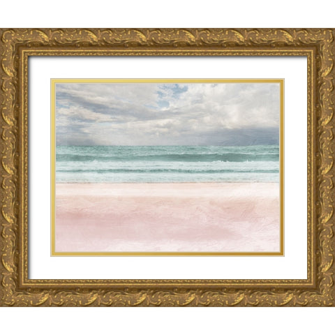 Lonely Ocean 1 V2 Gold Ornate Wood Framed Art Print with Double Matting by Prime, Marcus