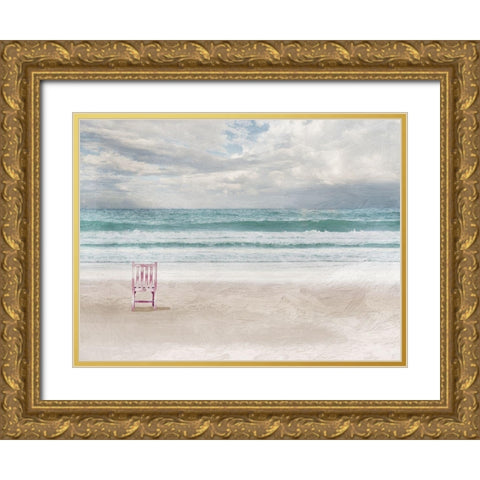 Lonely Ocean 1 Gold Ornate Wood Framed Art Print with Double Matting by Prime, Marcus