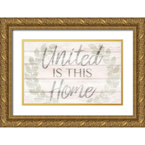 United Home 2 Gold Ornate Wood Framed Art Print with Double Matting by Prime, Marcus