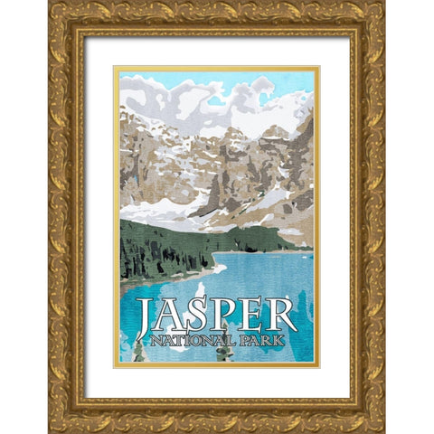 Jasper National Park Gold Ornate Wood Framed Art Print with Double Matting by Prime, Marcus