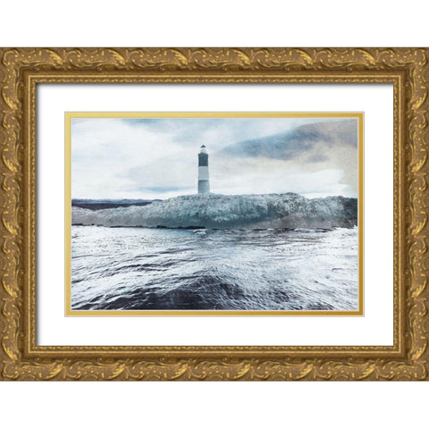 Dawn Over Break Gold Ornate Wood Framed Art Print with Double Matting by Prime, Marcus