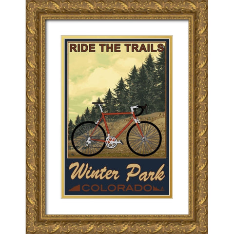 Winter Park Gold Ornate Wood Framed Art Print with Double Matting by Prime, Marcus