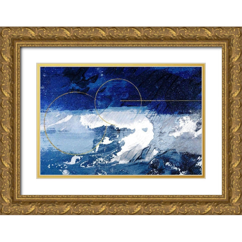 Indigo Storm 2 Gold Ornate Wood Framed Art Print with Double Matting by Prime, Marcus