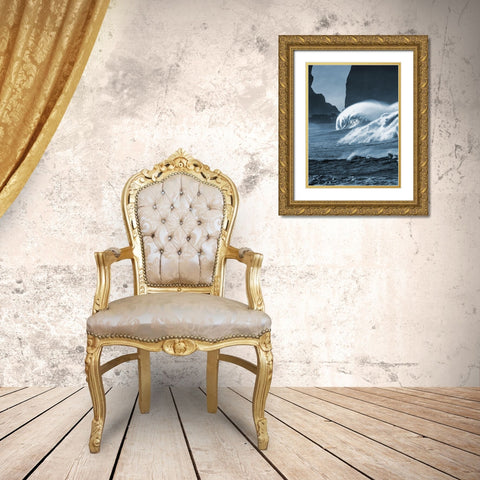 Blooming Surf 1 Gold Ornate Wood Framed Art Print with Double Matting by Prime, Marcus