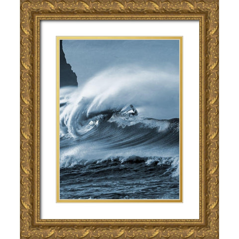 Blooming Surf 2 Gold Ornate Wood Framed Art Print with Double Matting by Prime, Marcus