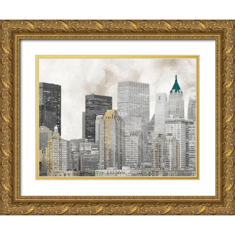 Sleepless City 1 Gold Ornate Wood Framed Art Print with Double Matting by Prime, Marcus
