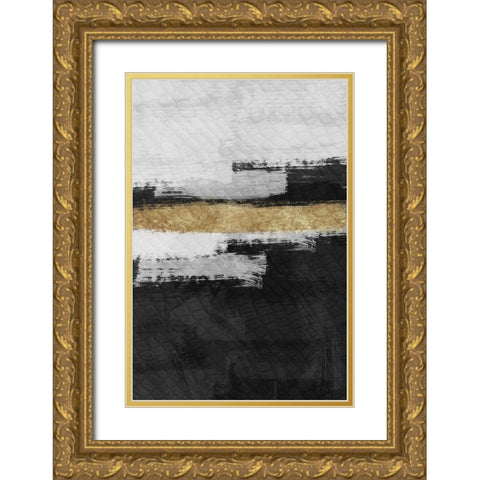 Painted Determination 1 Gold Ornate Wood Framed Art Print with Double Matting by Prime, Marcus