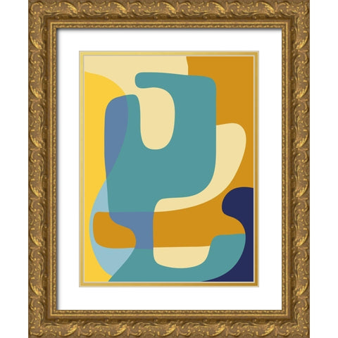 Vibrant Theory 1 Gold Ornate Wood Framed Art Print with Double Matting by Prime, Marcus