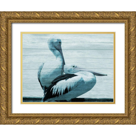 Aerial Love Gold Ornate Wood Framed Art Print with Double Matting by Prime, Marcus