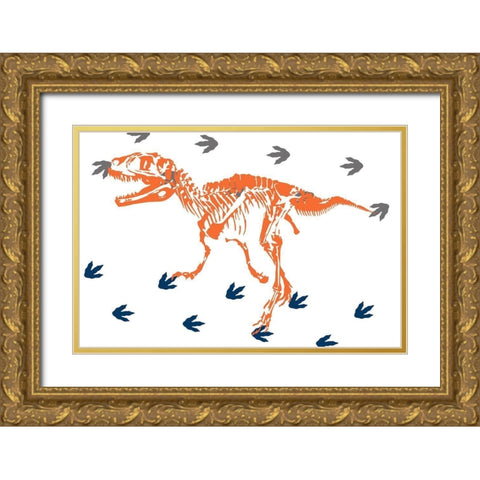 Prehistoric Journey 4 Gold Ornate Wood Framed Art Print with Double Matting by Prime, Marcus