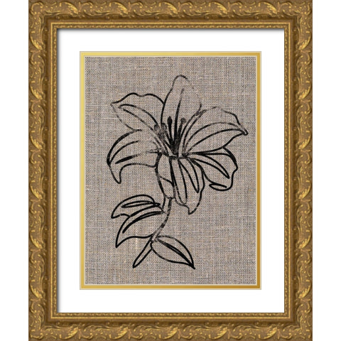 Linen Beauty 2 Gold Ornate Wood Framed Art Print with Double Matting by Prime, Marcus