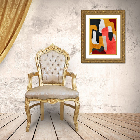 Mixed Theories 2 Gold Ornate Wood Framed Art Print with Double Matting by Prime, Marcus