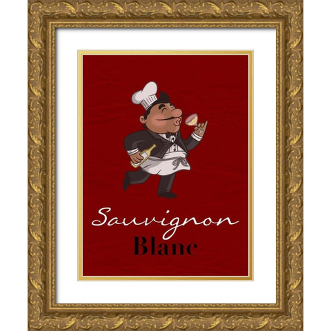 Sauvignon Blanc Gold Ornate Wood Framed Art Print with Double Matting by Prime, Marcus