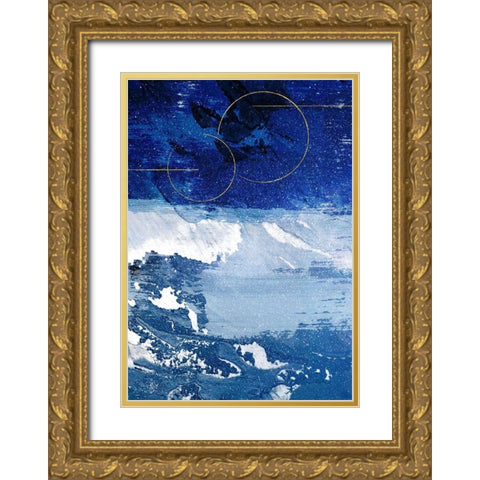 Infinity Indigo 2 Gold Ornate Wood Framed Art Print with Double Matting by Prime, Marcus